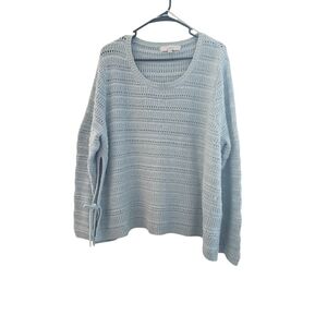 LOFT Soft Blue Crew Neck Sweater